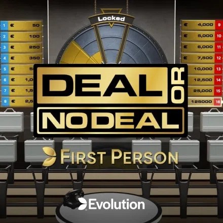 First Person Deal or No Deal online game logo by Evolution on casinorewards.si