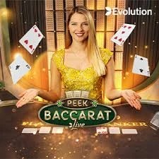 Peek Baccarat by Evolution, showcased at casinorewards.si – game logo