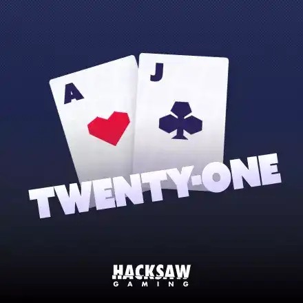 Official Table Games logo: Twenty-One by Hacksaw Gaming at rewards-casino